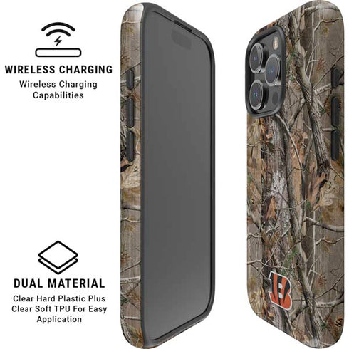 NFL Cincinnati Bengals Realtree AP Camo iPhone 16 Pro Max Magsafe Impact Case