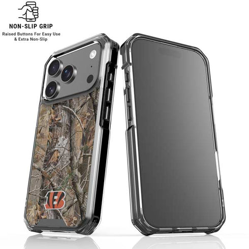 NFL Cincinnati Bengals Realtree AP Camo iPhone 18 Pro Clear Case