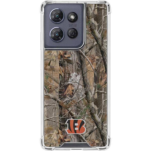 NFL Cincinnati Bengals Realtree AP Camo Moto G 5G (2025) Clear Case