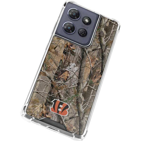 NFL Cincinnati Bengals Realtree AP Camo Moto G 5G (2025) Clear Case