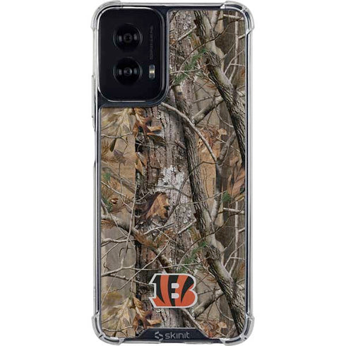 NFL Cincinnati Bengals Realtree AP Camo Moto G Power 5G (2024) Clear Case