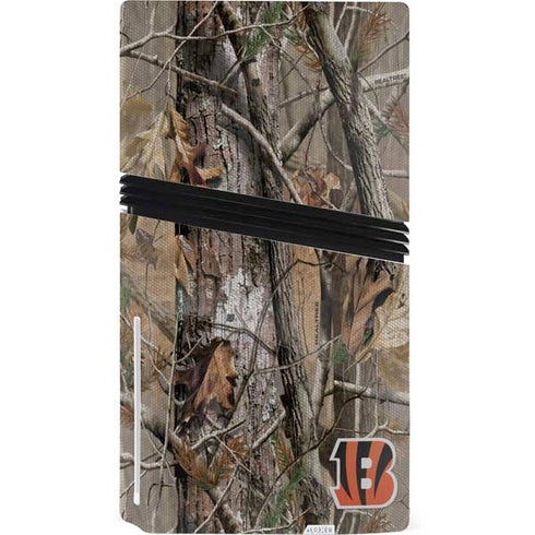 NFL Cincinnati Bengals Realtree AP Camo PS5 Pro Disk Console Skin