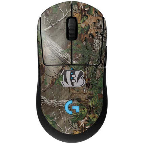 NFL Cincinnati Bengals Realtree Xtra Green Camo G Pro Wireless Gaming Mouse Skin