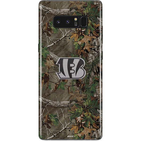 NFL Cincinnati Bengals Realtree Xtra Green Camo Galaxy Note 8 Skin