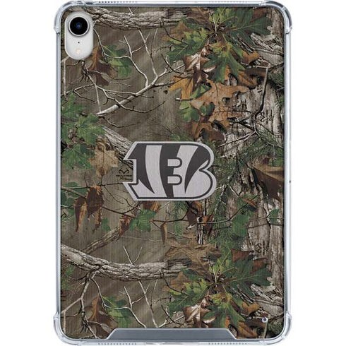 NFL Cincinnati Bengals Realtree Xtra Green Camo iPad 11th Gen (2025) Clear Case