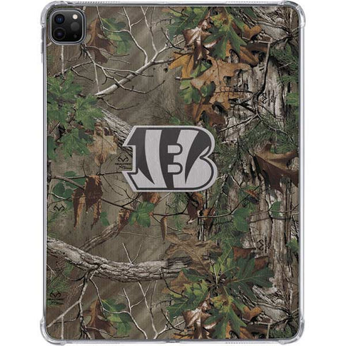 NFL Cincinnati Bengals Realtree Xtra Green Camo iPad Pro 11in (2024) Clear Case