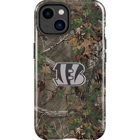 NFL Cincinnati Bengals Realtree Xtra Green Camo iPhone 15 Impact Case
