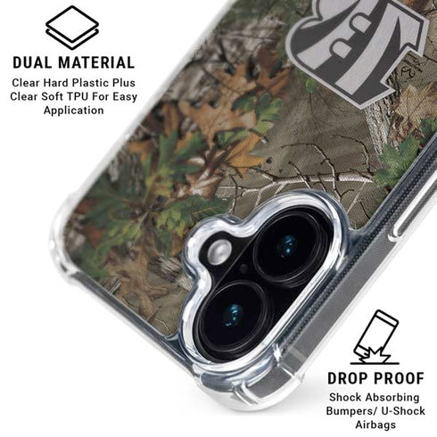 NFL Cincinnati Bengals Realtree Xtra Green Camo iPhone 16 Clear Case