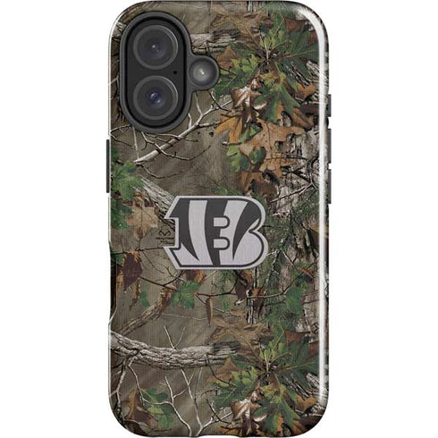 NFL Cincinnati Bengals Realtree Xtra Green Camo iPhone 16 Impact Case