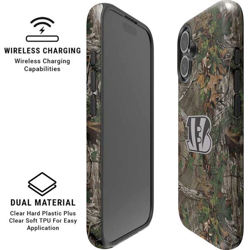 NFL Cincinnati Bengals Realtree Xtra Green Camo iPhone 16 Magsafe Impact Case