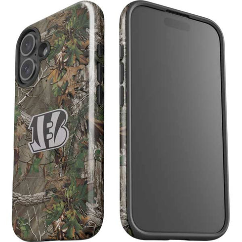 NFL Cincinnati Bengals Realtree Xtra Green Camo iPhone 16 Plus Impact Case