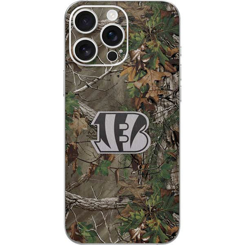 NFL Cincinnati Bengals Realtree Xtra Green Camo iPhone 16 Pro Max Skin