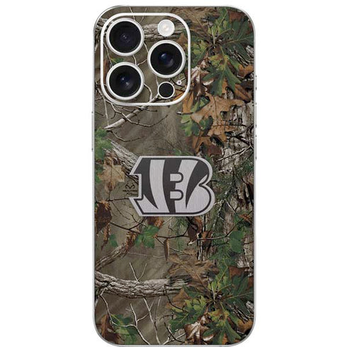 NFL Cincinnati Bengals Realtree Xtra Green Camo iPhone 16 Pro Skin
