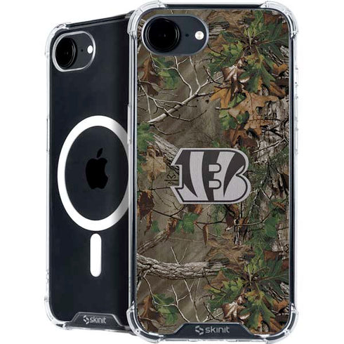 NFL Cincinnati Bengals Realtree Xtra Green Camo iPhone 16e MagSafe Case