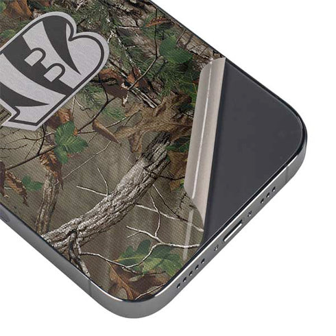 NFL Cincinnati Bengals Realtree Xtra Green Camo iPhone 16e Skin