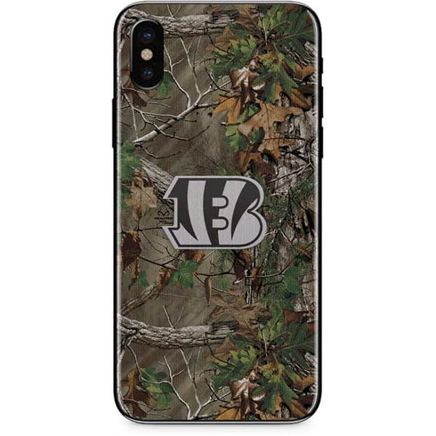 NFL Cincinnati Bengals Realtree Xtra Green Camo iPhone XS Skin