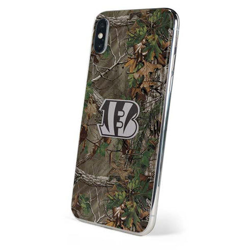 NFL Cincinnati Bengals Realtree Xtra Green Camo iPhone XS Skin
