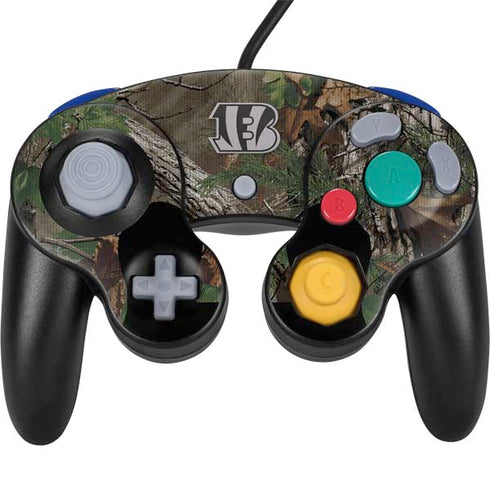 NFL Cincinnati Bengals Realtree Xtra Green Camo Nintendo GameCube Controller Skin
