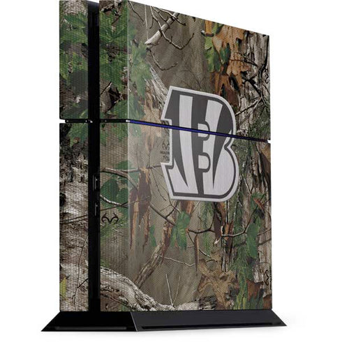 NFL Cincinnati Bengals Realtree Xtra Green Camo PS4 Console Skin