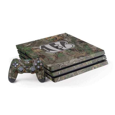 NFL Cincinnati Bengals Realtree Xtra Green Camo PS4 Pro Bundle Skin