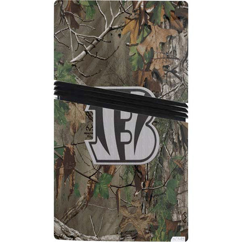 NFL Cincinnati Bengals Realtree Xtra Green Camo PS5 Pro Console Skin