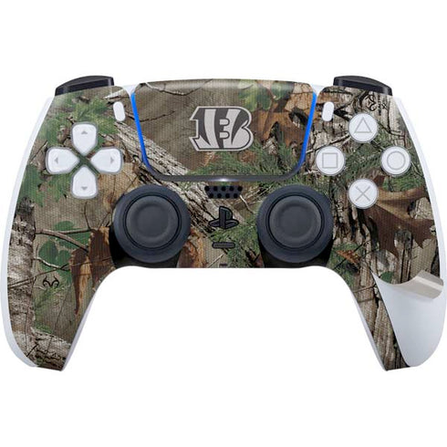 NFL Cincinnati Bengals Realtree Xtra Green Camo PS5 Pro Disk Bundle Skin