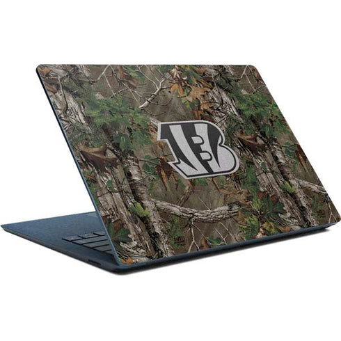 NFL Cincinnati Bengals Realtree Xtra Green Camo Surface Laptop Skin