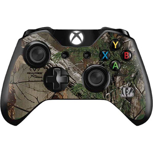 NFL Cincinnati Bengals Realtree Xtra Green Camo Xbox One Controller Skin