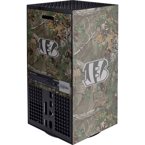 NFL Cincinnati Bengals Realtree Xtra Green Camo XBox Series X Digital Edition Console Skin