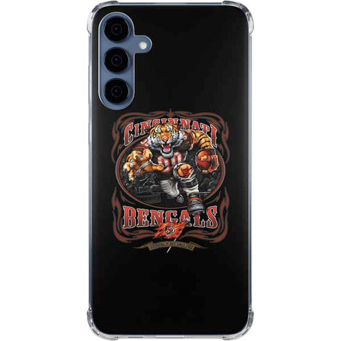 Liquid Blue NFL Cincinnati Bengals Running Back Galaxy A55 5G Clear Case