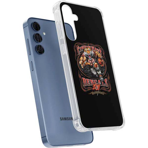 Liquid Blue NFL Cincinnati Bengals Running Back Galaxy A55 5G Clear Case