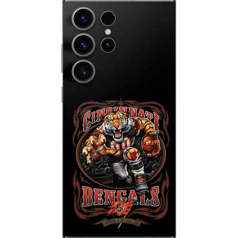 Liquid Blue NFL Cincinnati Bengals Running Back Galaxy S24 Ultra Skin