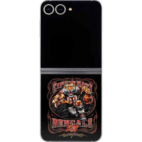 Liquid Blue NFL Cincinnati Bengals Running Back Galaxy Z Flip6 Skin