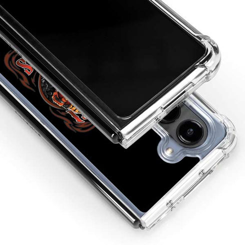 Liquid Blue NFL Cincinnati Bengals Running Back Galaxy Z Fold5 5G Clear Case