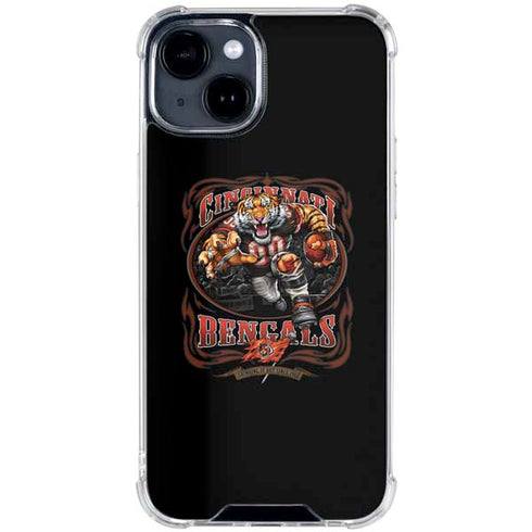 Liquid Blue NFL Cincinnati Bengals Running Back iPhone 15 Clear Case