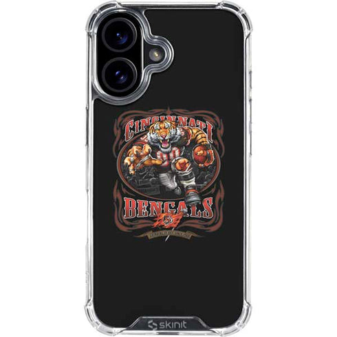 Liquid Blue NFL Cincinnati Bengals Running Back iPhone 16 Clear Case