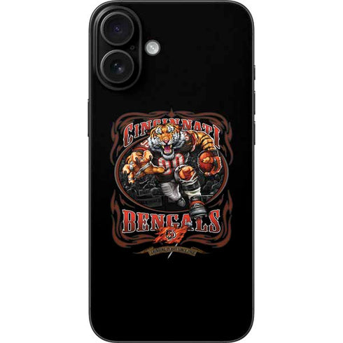 Liquid Blue NFL Cincinnati Bengals Running Back iPhone 16 Plus Skin