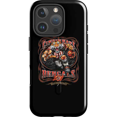 Liquid Blue NFL Cincinnati Bengals Running Back iPhone 16 Pro Max Magsafe Impact Case