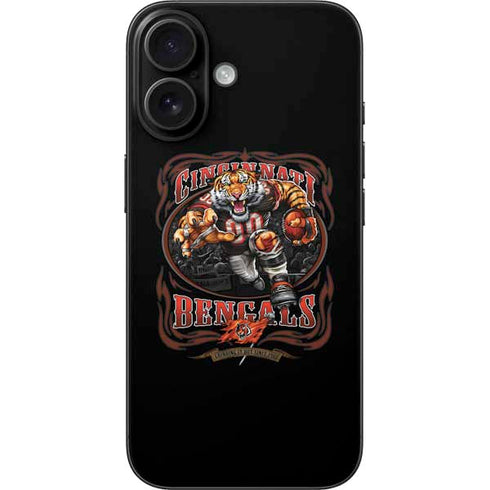 Liquid Blue NFL Cincinnati Bengals Running Back iPhone 16 Skin
