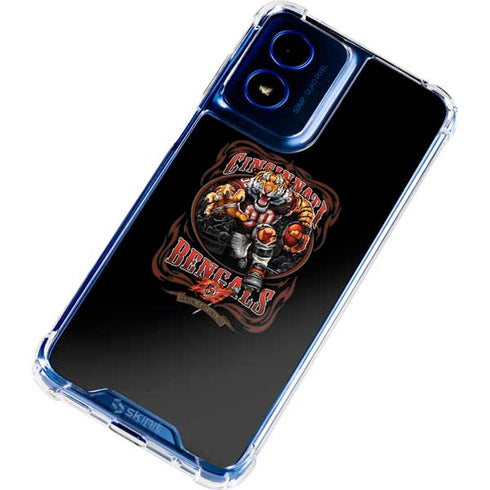 Liquid Blue NFL Cincinnati Bengals Running Back Moto G 5G (2024) Clear Case