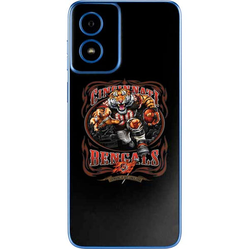 Liquid Blue NFL Cincinnati Bengals Running Back Moto G Play 4G (2024) Skin