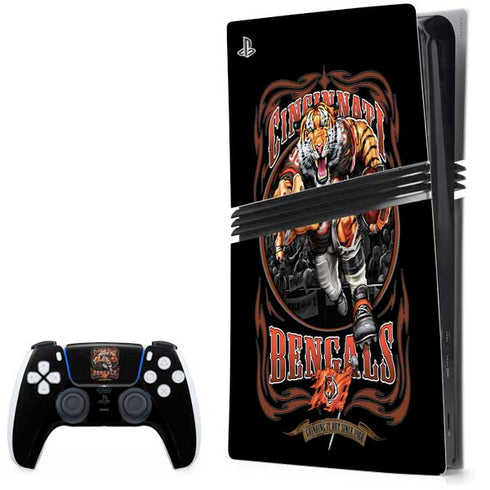 Liquid Blue NFL Cincinnati Bengals Running Back PlayStation PS5 Skins