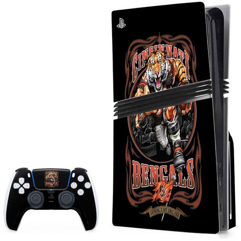Liquid Blue NFL Cincinnati Bengals Running Back PlayStation PS5 Skins