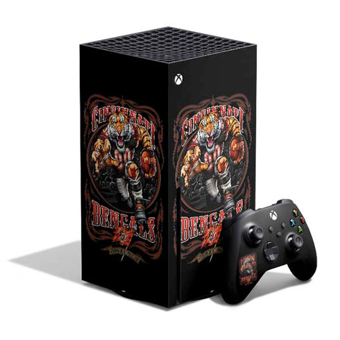 Liquid Blue NFL Cincinnati Bengals Running Back Xbox Series X Bundle Skin