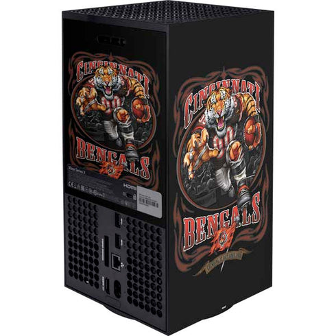 Liquid Blue NFL Cincinnati Bengals Running Back Xbox Series X Bundle Skin