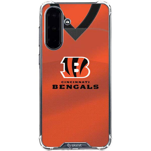 NFL Cincinnati Bengals Team Jersey Galaxy A36 5G Clear Case