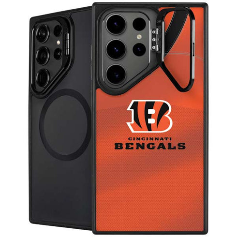NFL Cincinnati Bengals Team Jersey Galaxy S25 Ultra Kickstand Case