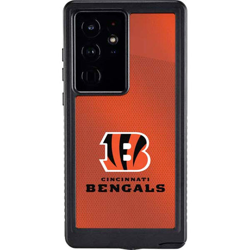 NFL Cincinnati Bengals Team Jersey Galaxy S24 Ultra Waterproof Case
