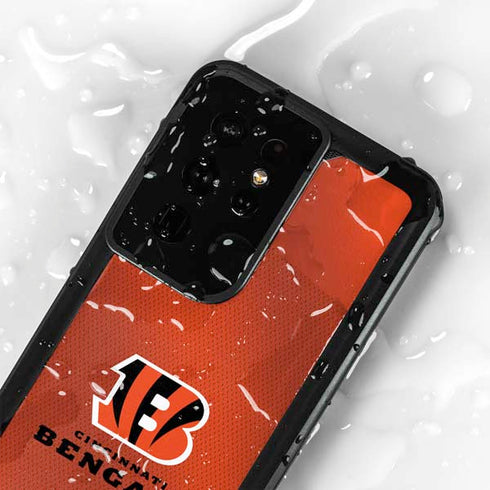 NFL Cincinnati Bengals Team Jersey Galaxy S24 Ultra Waterproof Case