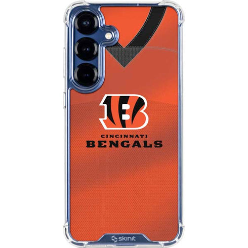 NFL Cincinnati Bengals Team Jersey Galaxy S25 Clear Case